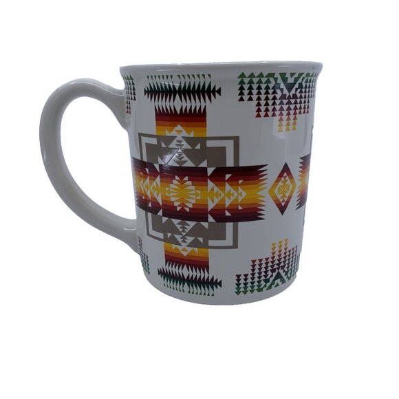 Pendleton Chief Joseph 12oz Coffee Mug Native American Blanket 4” Southwestern - Picture 2 of 8